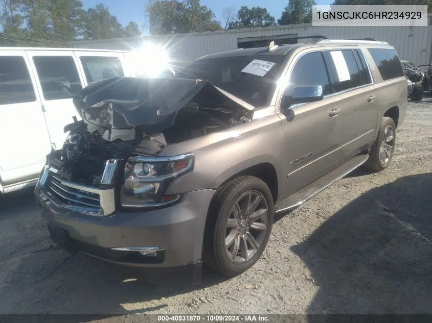 1GNSCJKC6HR234929 2017 Chevrolet Suburban Premier