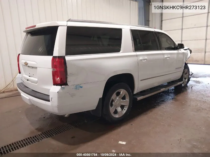 2017 Chevrolet Suburban Lt VIN: 1GNSKHKC9HR273123 Lot: 40561784