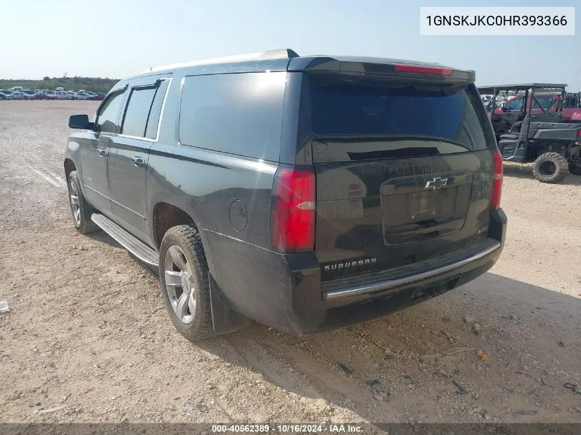 2017 Chevrolet Suburban Premier VIN: 1GNSKJKC0HR393366 Lot: 40562389