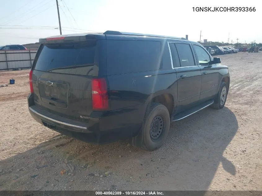 2017 Chevrolet Suburban Premier VIN: 1GNSKJKC0HR393366 Lot: 40562389