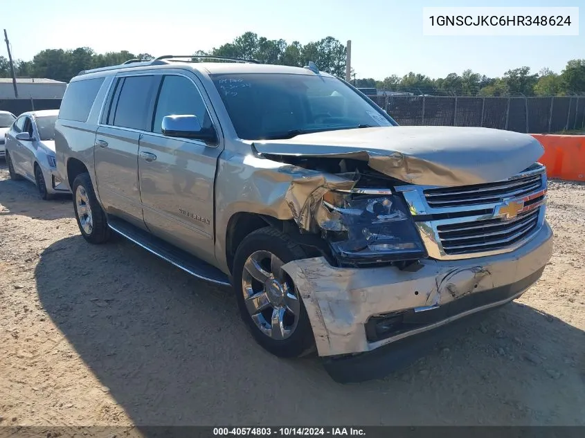 2017 Chevrolet Suburban Premier VIN: 1GNSCJKC6HR348624 Lot: 40574803