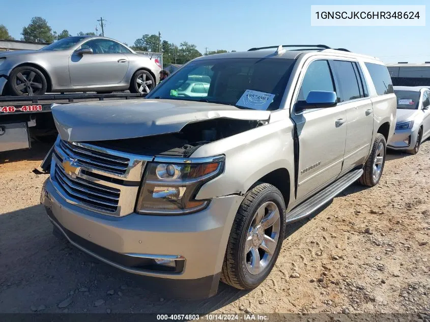 2017 Chevrolet Suburban Premier VIN: 1GNSCJKC6HR348624 Lot: 40574803