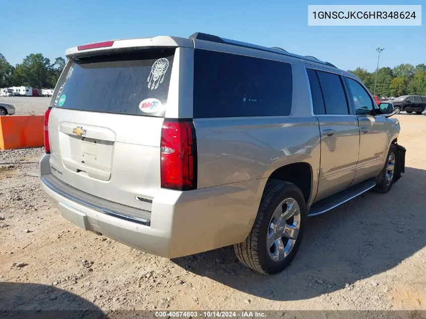 2017 Chevrolet Suburban Premier VIN: 1GNSCJKC6HR348624 Lot: 40574803