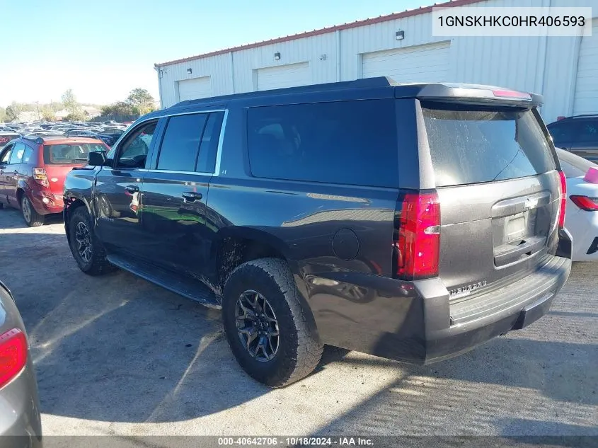 2017 Chevrolet Suburban Lt VIN: 1GNSKHKC0HR406593 Lot: 40642706