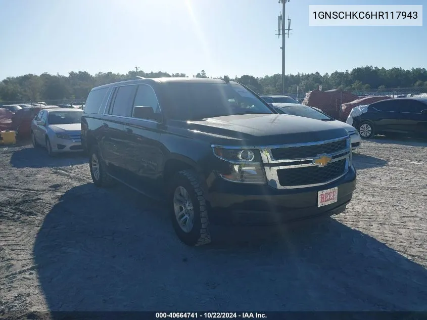 2017 Chevrolet Suburban Lt VIN: 1GNSCHKC6HR117943 Lot: 40664741