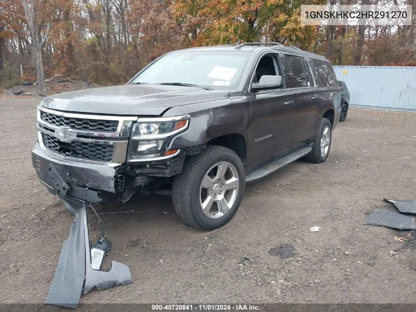 2017 Chevrolet Suburban Lt VIN: 1GNSKHKC2HR291270 Lot: 40720841