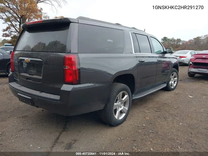 2017 Chevrolet Suburban Lt VIN: 1GNSKHKC2HR291270 Lot: 40720841