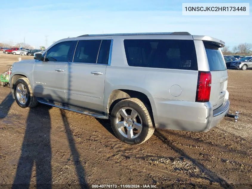 2017 Chevrolet Suburban Premier VIN: 1GNSCJKC2HR173448 Lot: 40776173