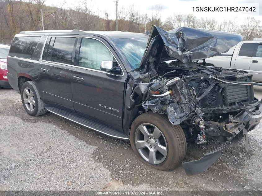 2017 Chevrolet Suburban Premier VIN: 1GNSKJKC1HR247042 Lot: 40799613