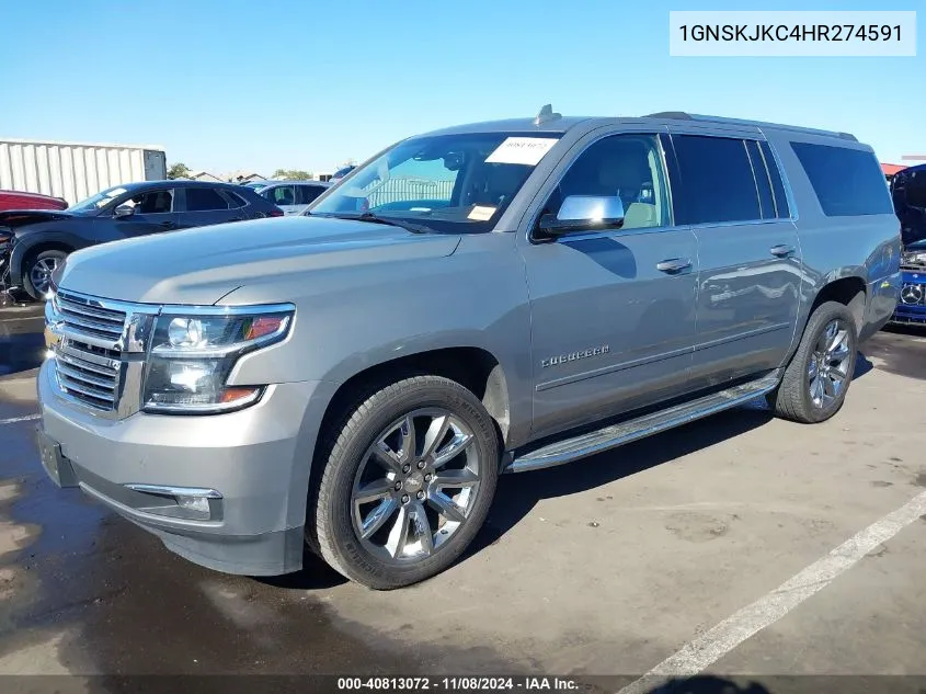 2017 Chevrolet Suburban Premier VIN: 1GNSKJKC4HR274591 Lot: 40813072