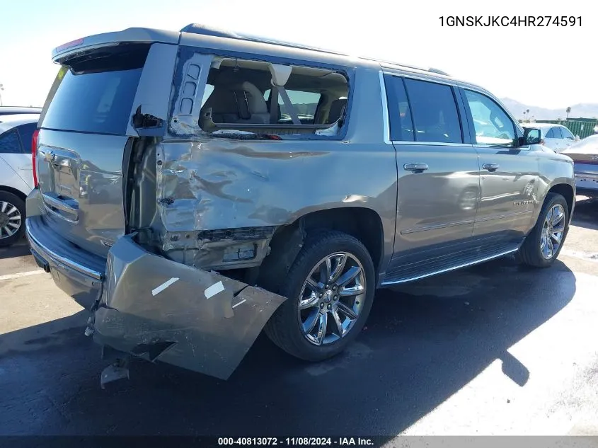 2017 Chevrolet Suburban Premier VIN: 1GNSKJKC4HR274591 Lot: 40813072