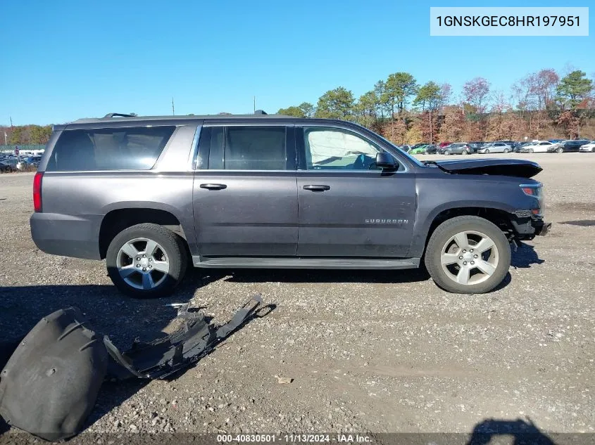 2017 Chevrolet Suburban Ls VIN: 1GNSKGEC8HR197951 Lot: 40830501