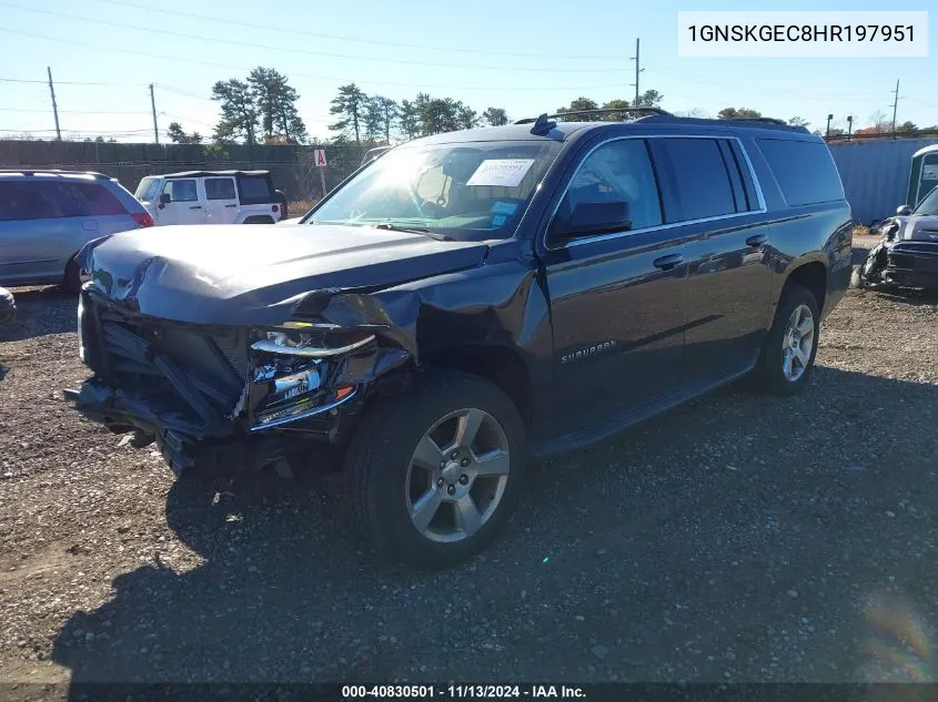 2017 Chevrolet Suburban Ls VIN: 1GNSKGEC8HR197951 Lot: 40830501