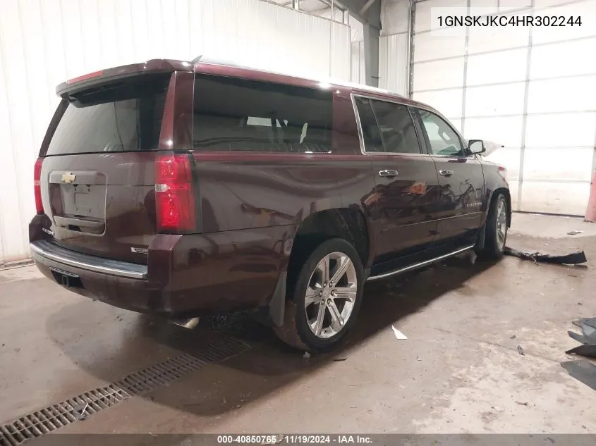 2017 Chevrolet Suburban Premier VIN: 1GNSKJKC4HR302244 Lot: 40850765