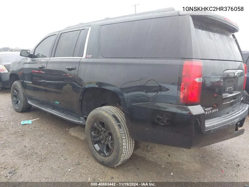 2017 Chevrolet Suburban Lt VIN: 1GNSKHKC2HR376058 Lot: 40853442