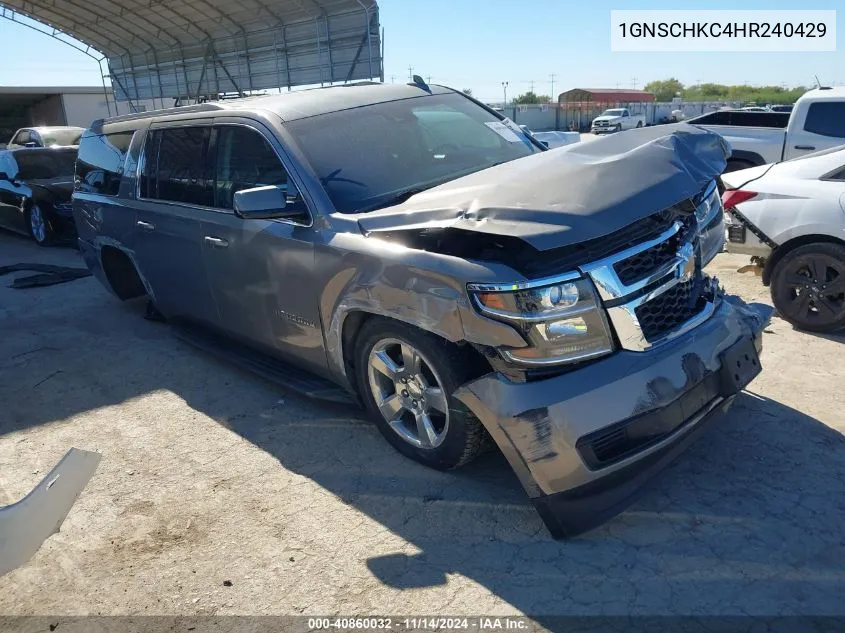 2017 Chevrolet Suburban Lt VIN: 1GNSCHKC4HR240429 Lot: 40860032