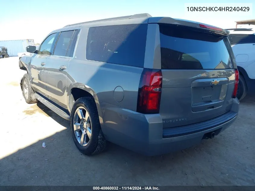 2017 Chevrolet Suburban Lt VIN: 1GNSCHKC4HR240429 Lot: 40860032