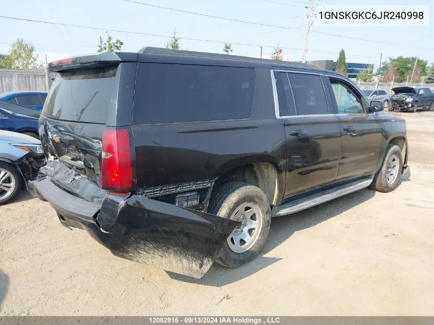 2018 Chevrolet Suburban VIN: 1GNSKGKC6JR240998 Lot: 12082915