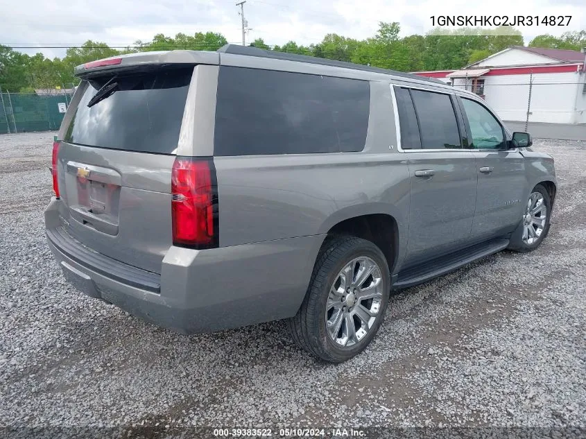 1GNSKHKC2JR314827 2018 Chevrolet Suburban Lt