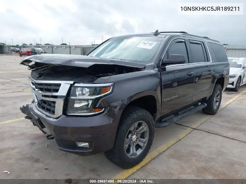 1GNSKHKC5JR189211 2018 Chevrolet Suburban Lt