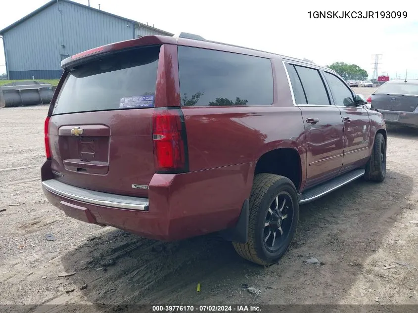 2018 Chevrolet Suburban Premier VIN: 1GNSKJKC3JR193099 Lot: 39776170