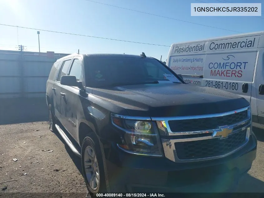 1GNSCHKC5JR335202 2018 Chevrolet Suburban Lt