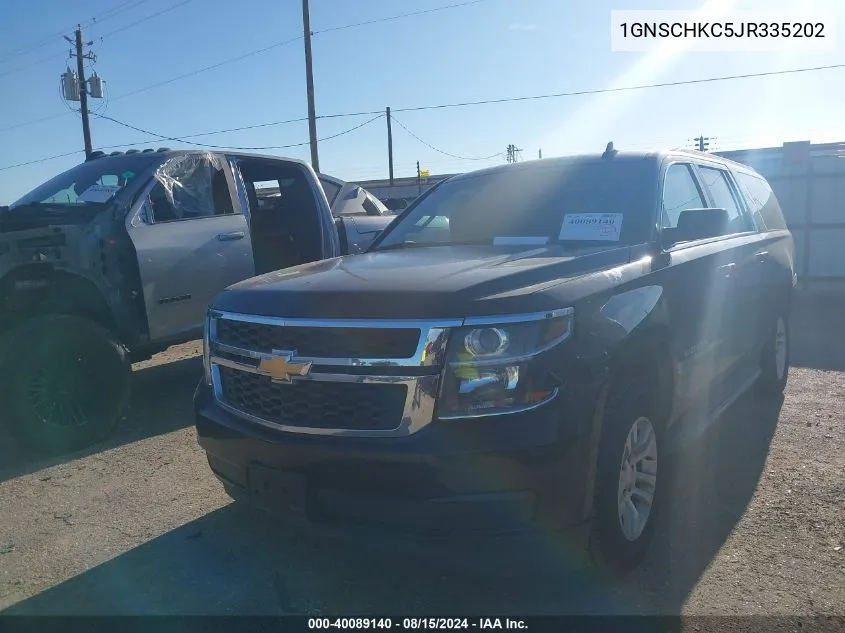 2018 Chevrolet Suburban Lt VIN: 1GNSCHKC5JR335202 Lot: 40089140