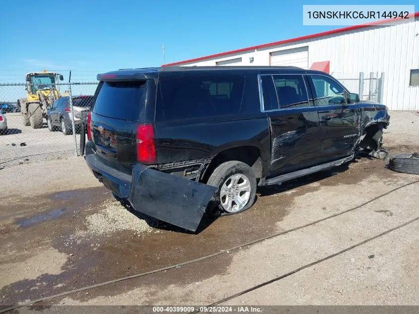 2018 Chevrolet Suburban Lt VIN: 1GNSKHKC6JR144942 Lot: 40399009