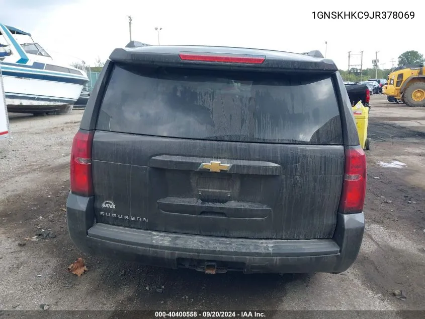 2018 Chevrolet Suburban Lt VIN: 1GNSKHKC9JR378069 Lot: 40400558