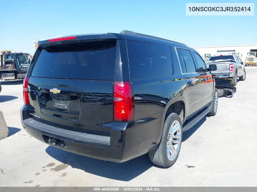 2018 Chevrolet Suburban Ls VIN: 1GNSCGKC3JR352414 Lot: 40493040