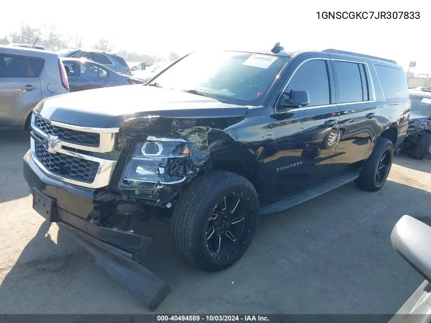 2018 Chevrolet Suburban Ls VIN: 1GNSCGKC7JR307833 Lot: 40494589