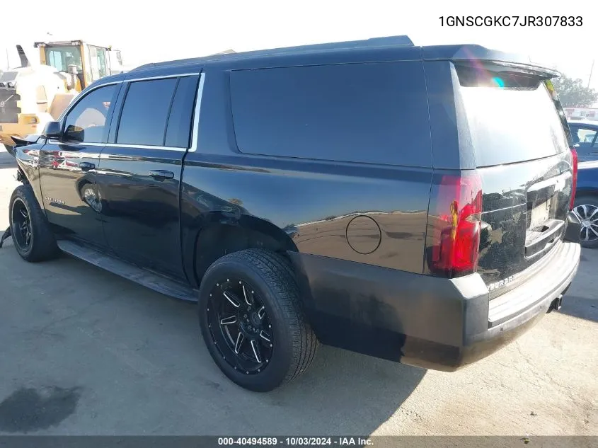 2018 Chevrolet Suburban Ls VIN: 1GNSCGKC7JR307833 Lot: 40494589