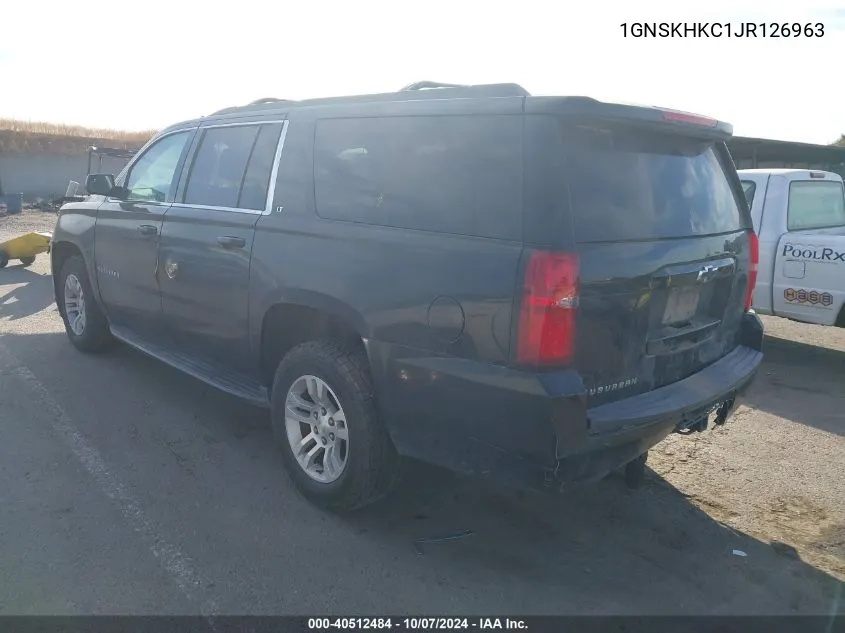 1GNSKHKC1JR126963 2018 Chevrolet Suburban K1500 Lt