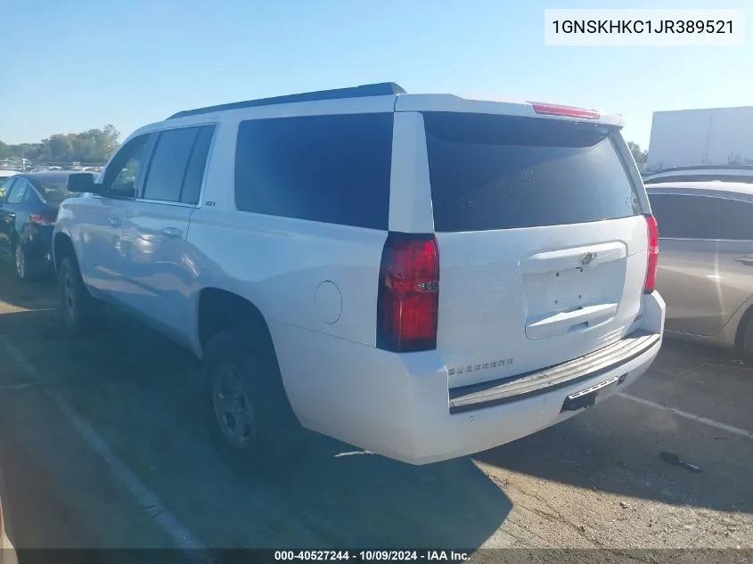 2018 Chevrolet Suburban K1500 Lt VIN: 1GNSKHKC1JR389521 Lot: 40527244