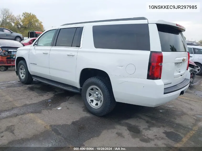 2018 Chevrolet Suburban Commercial Fleet VIN: 1GNSKKEC9JR297985 Lot: 40615064