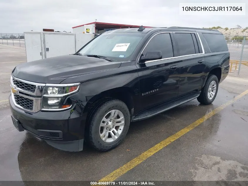 2018 Chevrolet Suburban Lt VIN: 1GNSCHKC3JR117064 Lot: 40669779