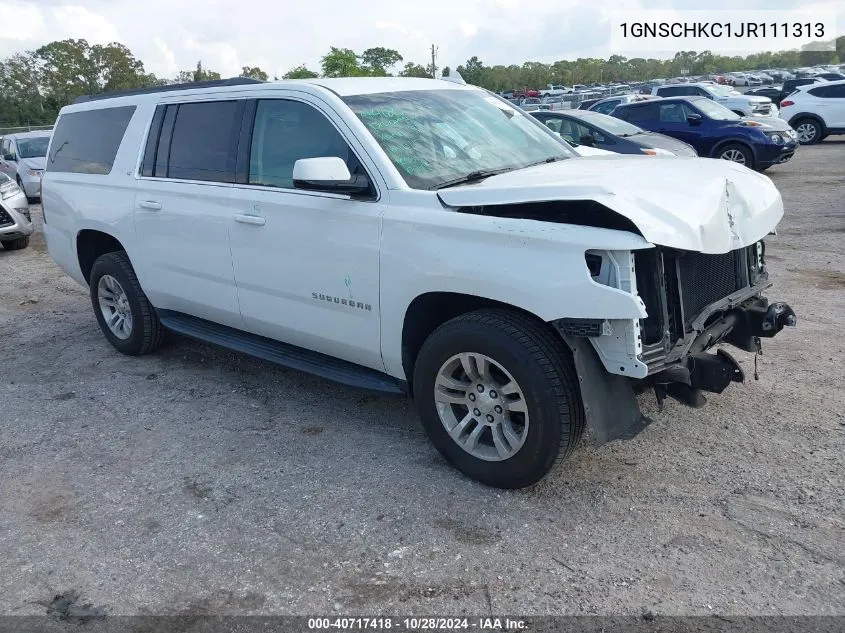 2018 Chevrolet Suburban Lt VIN: 1GNSCHKC1JR111313 Lot: 40717418