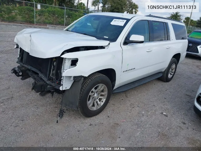 2018 Chevrolet Suburban Lt VIN: 1GNSCHKC1JR111313 Lot: 40717418