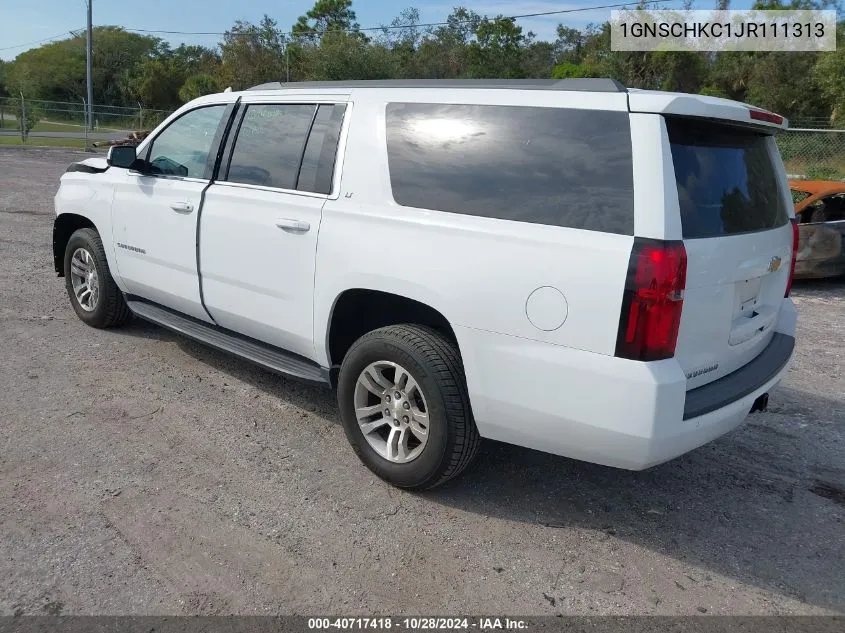 2018 Chevrolet Suburban Lt VIN: 1GNSCHKC1JR111313 Lot: 40717418