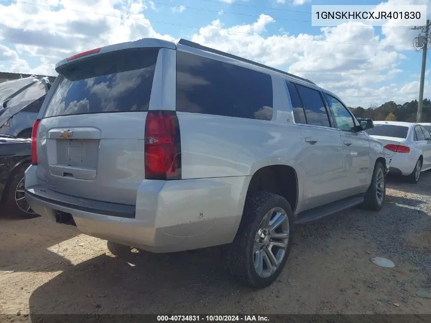 2018 Chevrolet Suburban Lt VIN: 1GNSKHKCXJR401830 Lot: 40734831