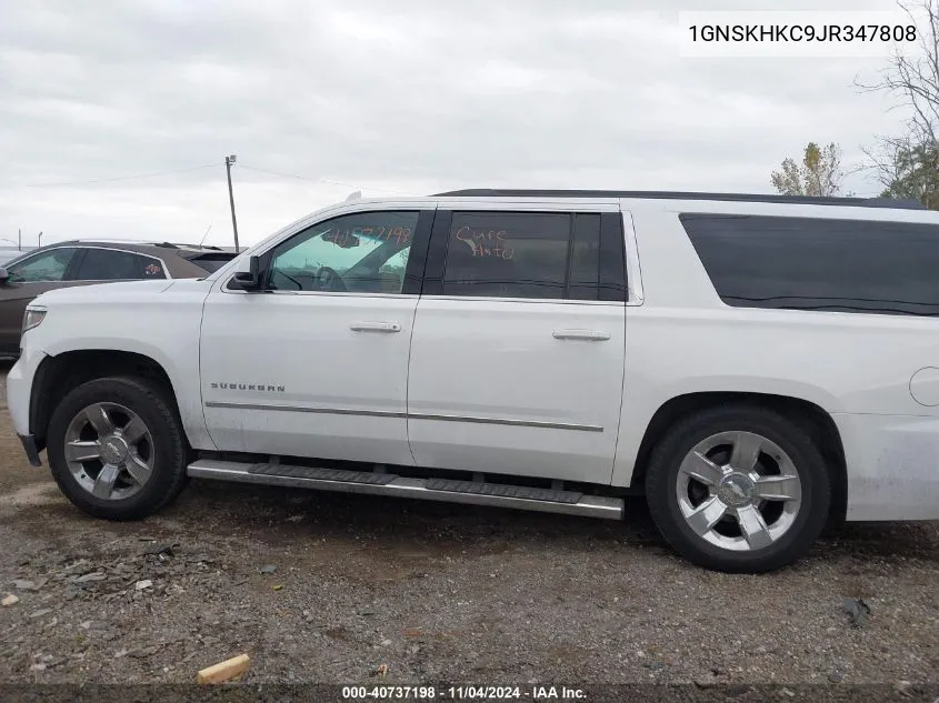 2018 Chevrolet Suburban Lt VIN: 1GNSKHKC9JR347808 Lot: 40737198