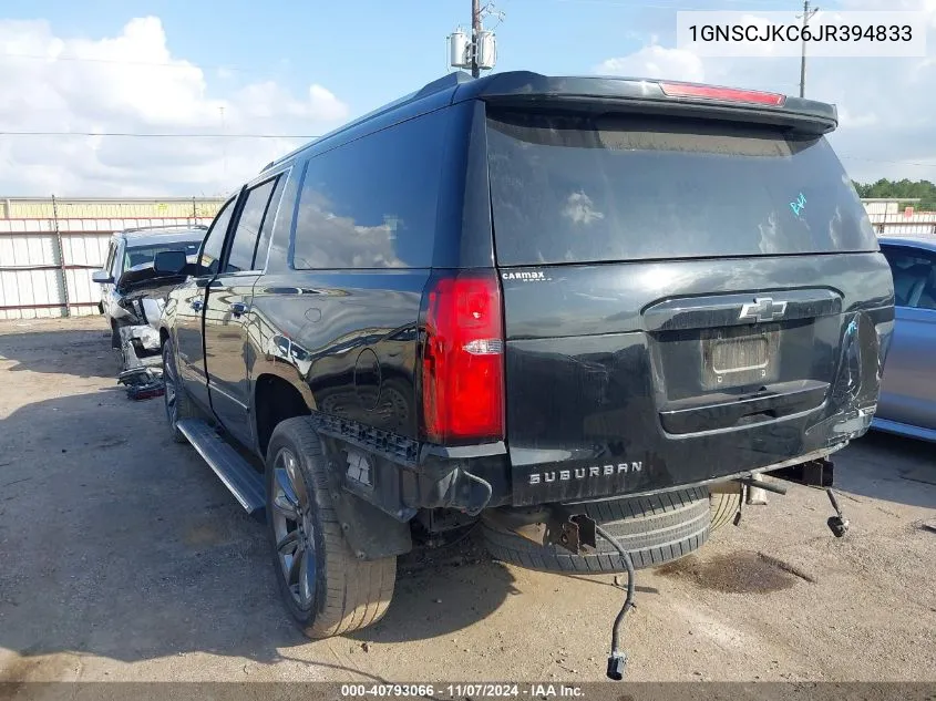 2018 Chevrolet Suburban Premier VIN: 1GNSCJKC6JR394833 Lot: 40793066