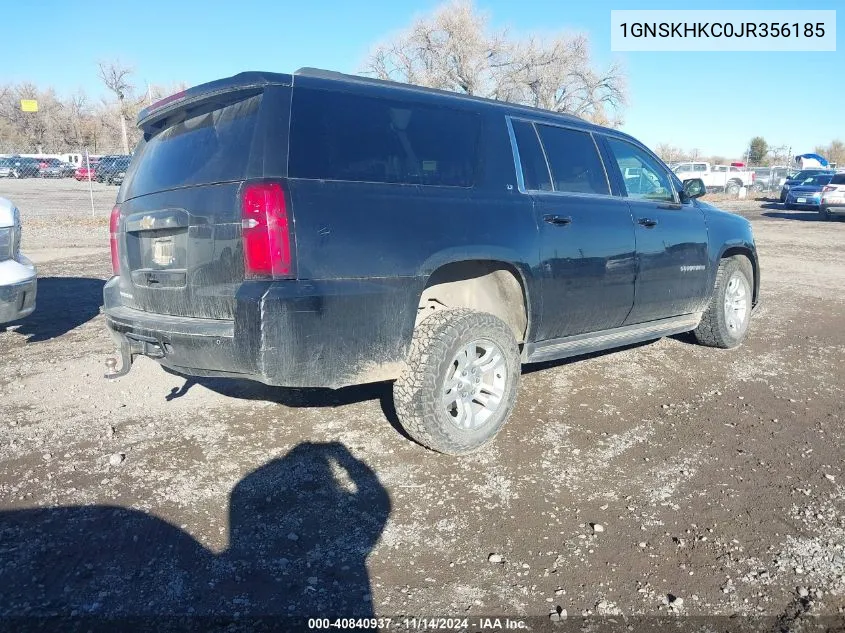 2018 Chevrolet Suburban Lt VIN: 1GNSKHKC0JR356185 Lot: 40840937