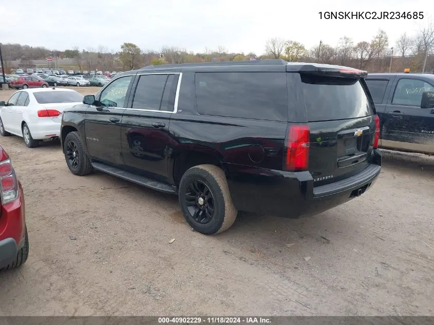 2018 Chevrolet Suburban Lt VIN: 1GNSKHKC2JR234685 Lot: 40902229