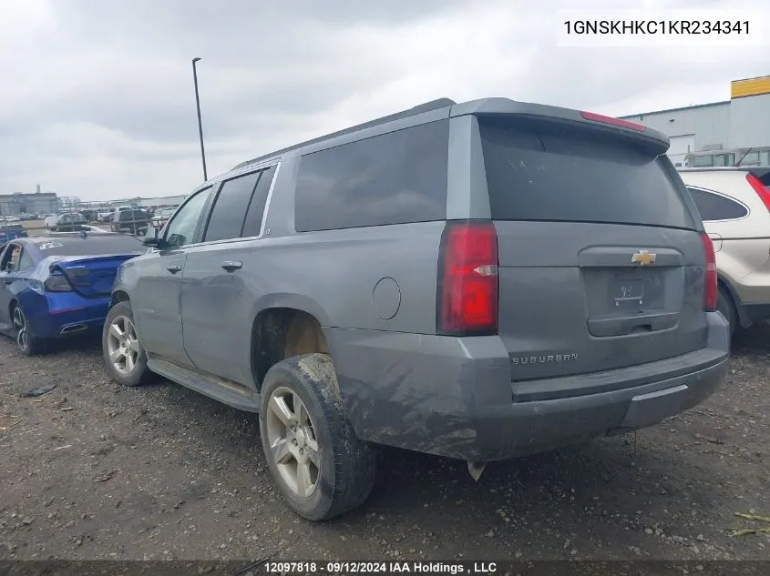 2019 Chevrolet Suburban VIN: 1GNSKHKC1KR234341 Lot: 12097818