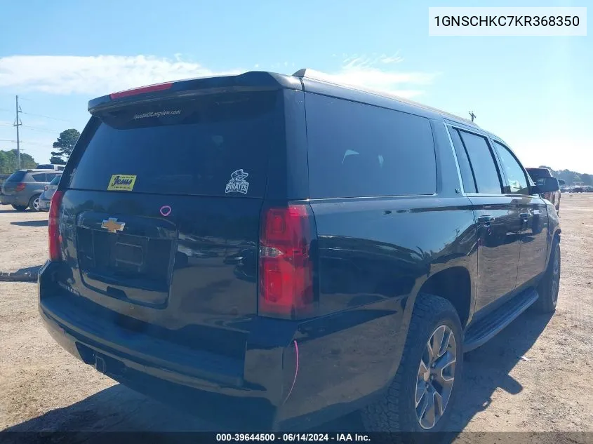 1GNSCHKC7KR368350 2019 Chevrolet Suburban Lt