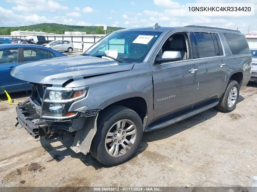 1GNSKHKC4KR334420 2019 Chevrolet Suburban Lt