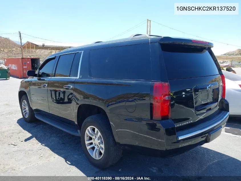 1GNSCHKC2KR137520 2019 Chevrolet Suburban Lt