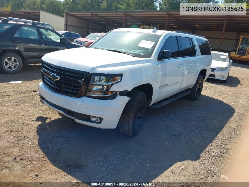 2019 Chevrolet Suburban Lt VIN: 1GNSKHKCXKR185625 Lot: 40190897