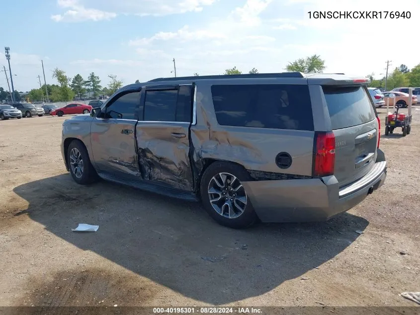 1GNSCHKCXKR176940 2019 Chevrolet Suburban Lt